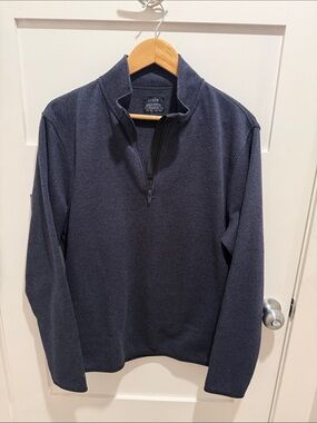 J. Crew Men’s Navy Quarter-Zip Fleece Pullover
